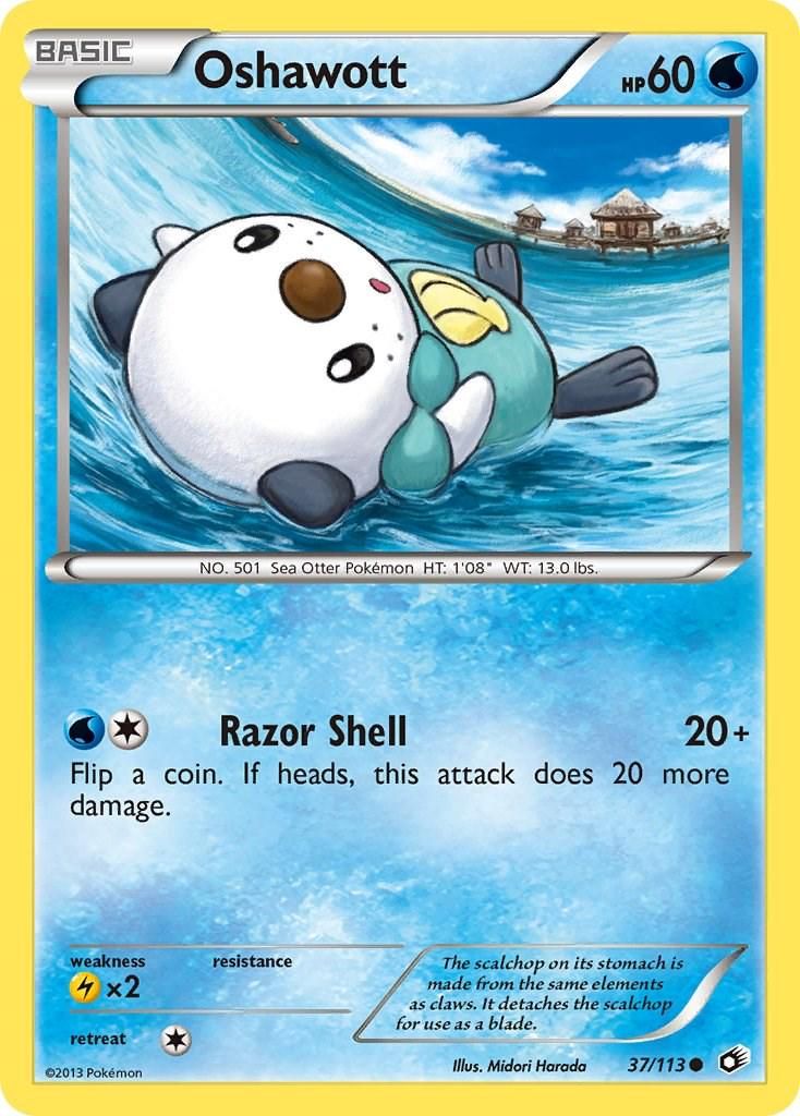 PSA 10 Oshawott Legendary Treasures graded Pokémon card