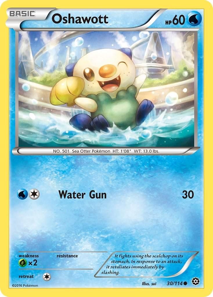 PSA 10 Oshawott Steam Siege graded Pokémon card