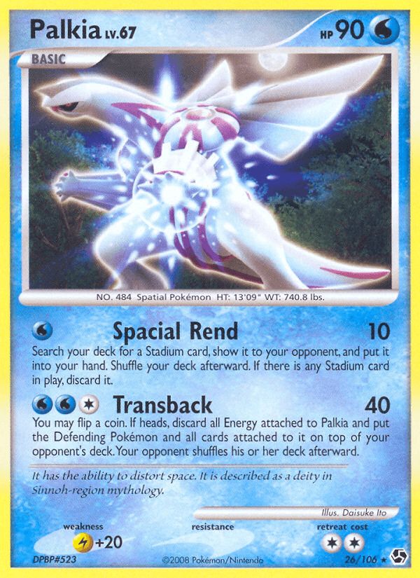 PSA 10 Palkia Great Encounters graded Pokémon card