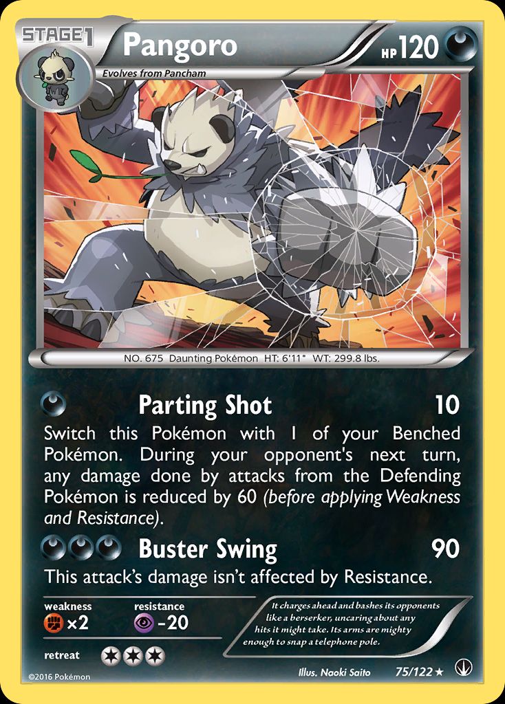PSA 10 Pangoro Steam Siege graded Pokémon card