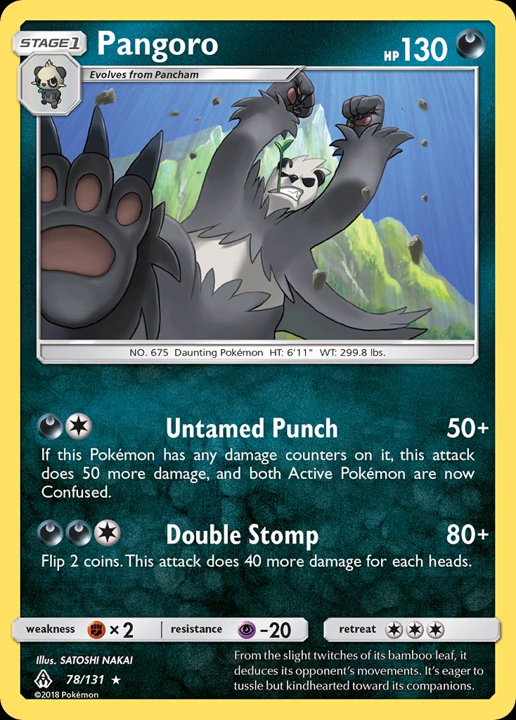 PSA 10 Pangoro Forbidden Light graded Pokémon card