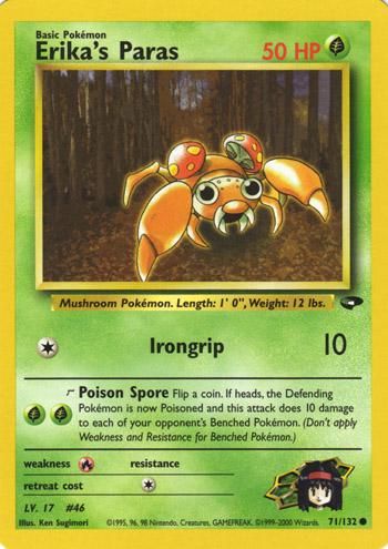 PSA 10 Paras Gym Challenge graded Pokémon card