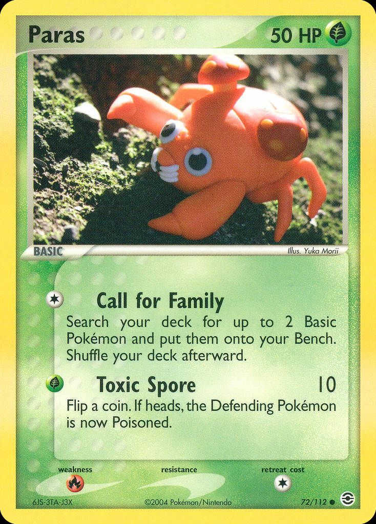 PSA 10 Paras EX FireRed & LeafGreen graded Pokémon card