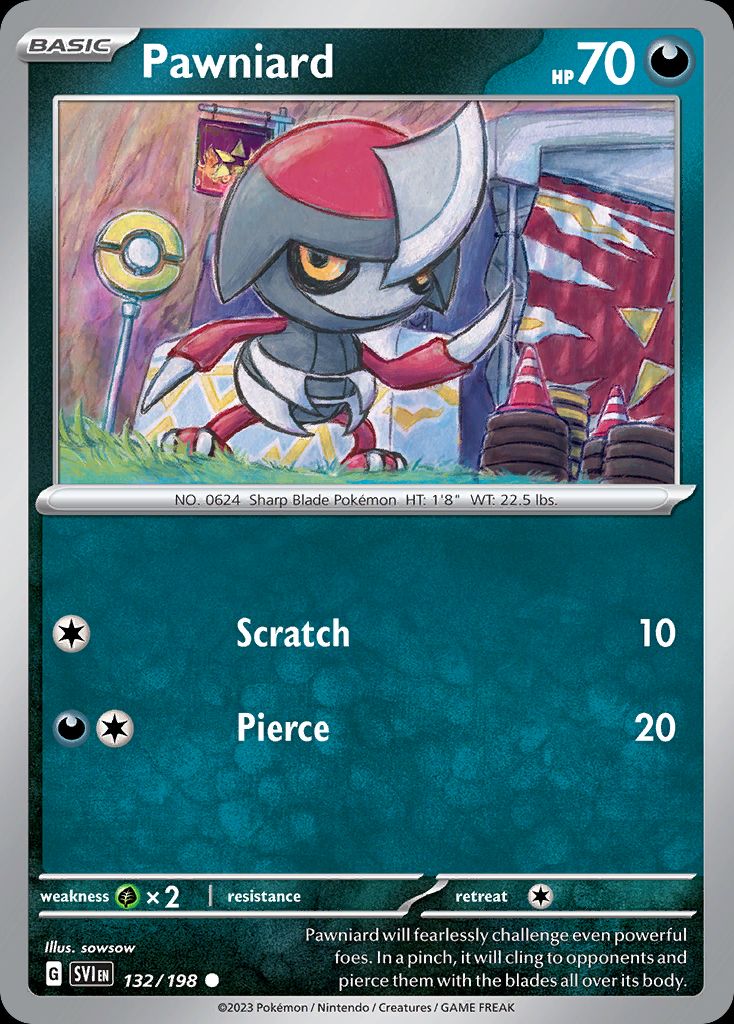 PSA 10 Pawniard Paldea Evolved graded Pokémon card