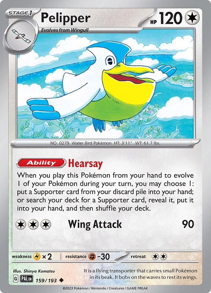 PSA 10 Pelipper Scarlet & Violet graded Pokémon card