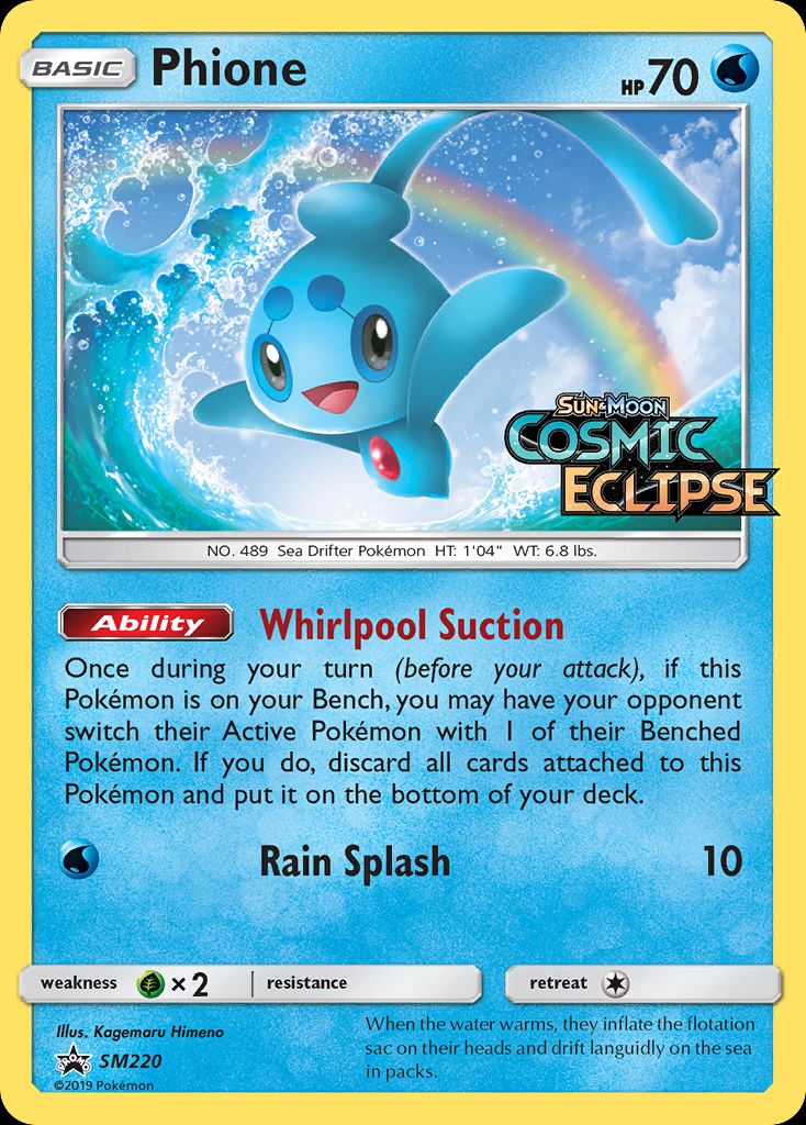 PSA 10 Phione SM Black Star Promos graded Pokémon card