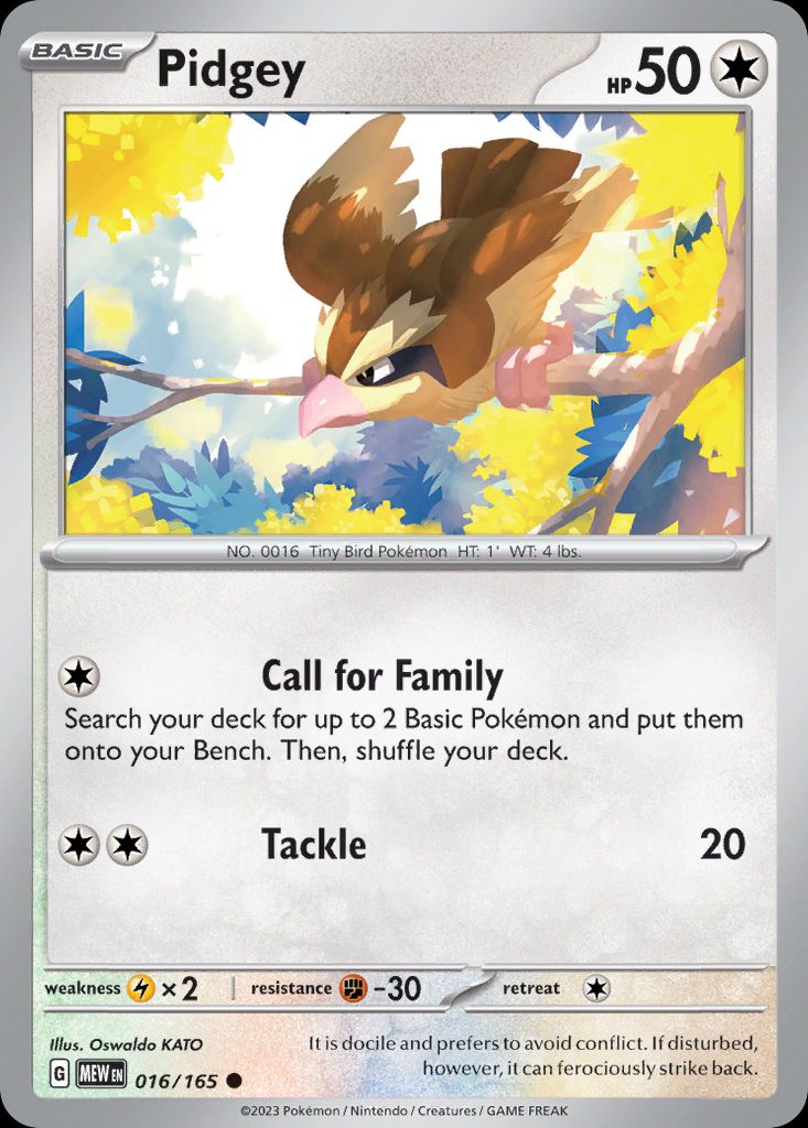 PSA 10 Pidgey Pokémon Card 151 Master Ball Reverse Holo graded Pokémon card