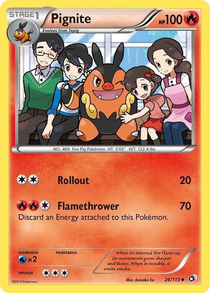 PSA 10 Pignite Legendary Treasures graded Pokémon card