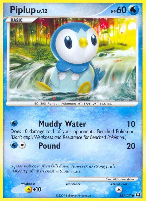 PSA 10 Piplup Platinum graded Pokémon card