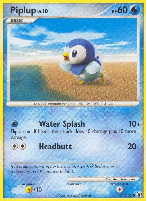 PSA 10 Piplup Majestic Dawn graded Pokémon card