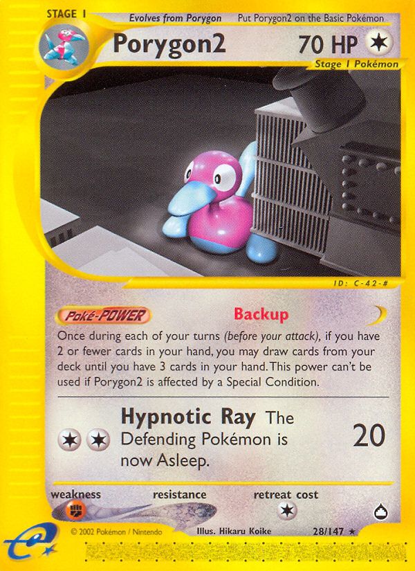 PSA 10 Porygon2 Aquapolis graded Pokémon card