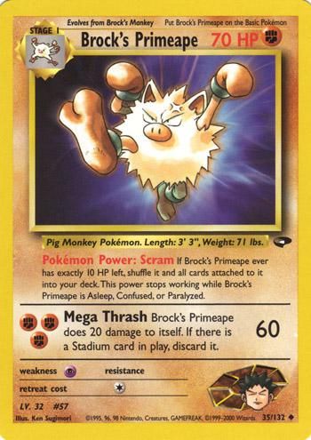 PSA 10 Primeape Gym Challenge graded Pokémon card