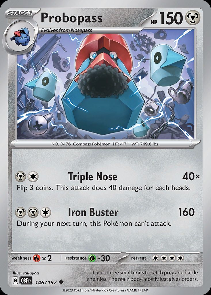 PSA 10 Probopass Rising Rivals graded Pokémon card
