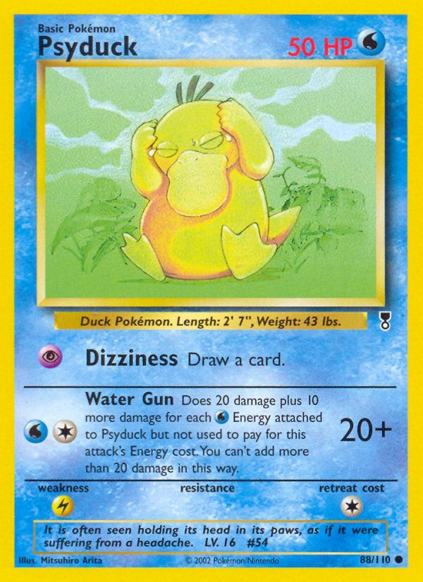 PSA 10 Psyduck Legendary Collection graded Pokémon card