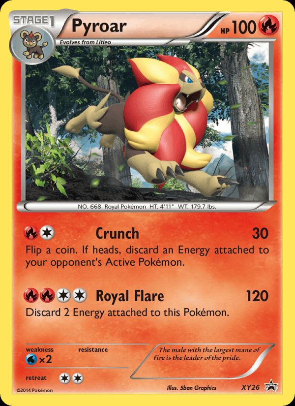 PSA 10 Pyroar XY Black Star Promos graded Pokémon card