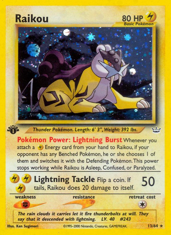 PSA 10 Raikou Neo Revelation graded Pokémon card