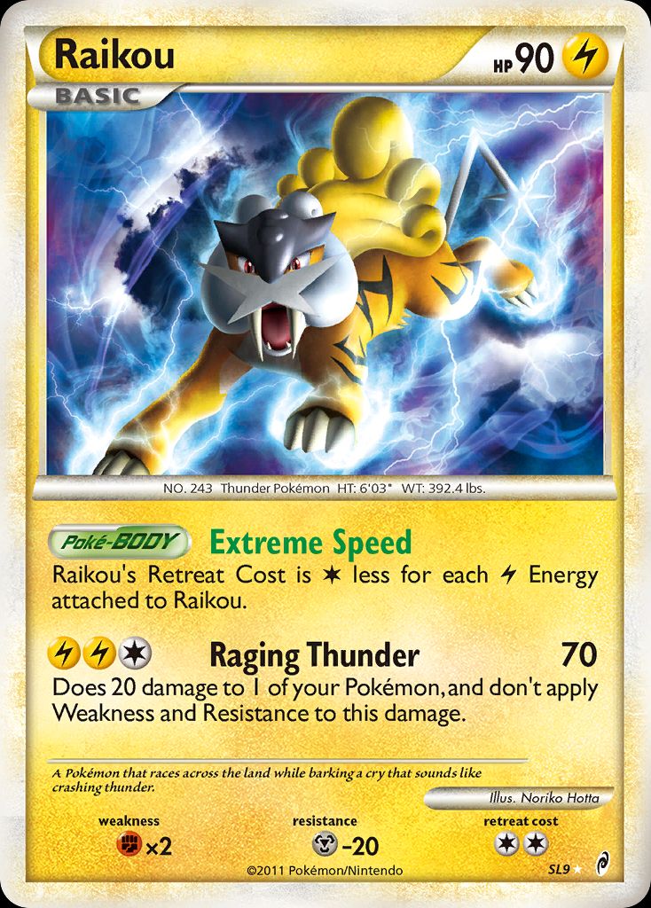 PSA 10 Raikou Call of Legends graded Pokémon card