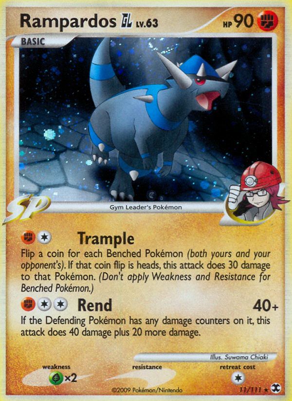 PSA 10 Rampardos Platinum Rising Rivals graded Pokémon card