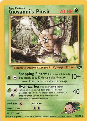 PSA 10 Giovanni's Raticate Gym Challenge graded Pokémon card
