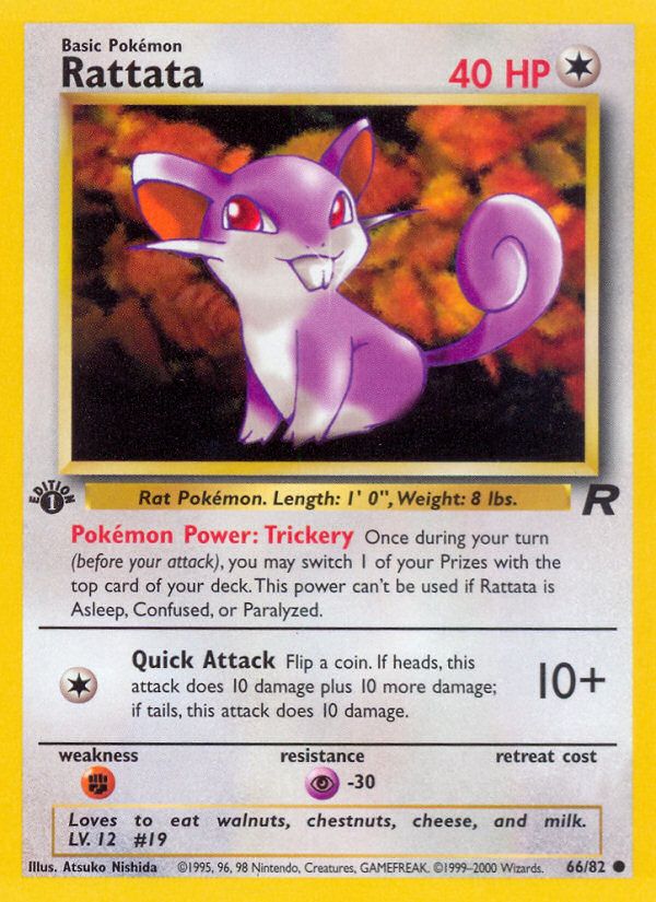 PSA 10 Rattata Team Rocket graded Pokémon card