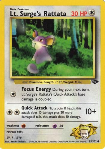 PSA 10 Rattata Gym Challenge graded Pokémon card