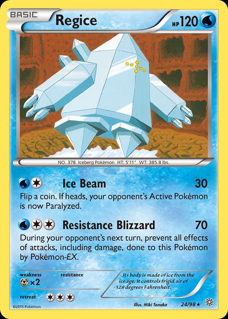 PSA 10 Regice Triumphant graded Pokémon card