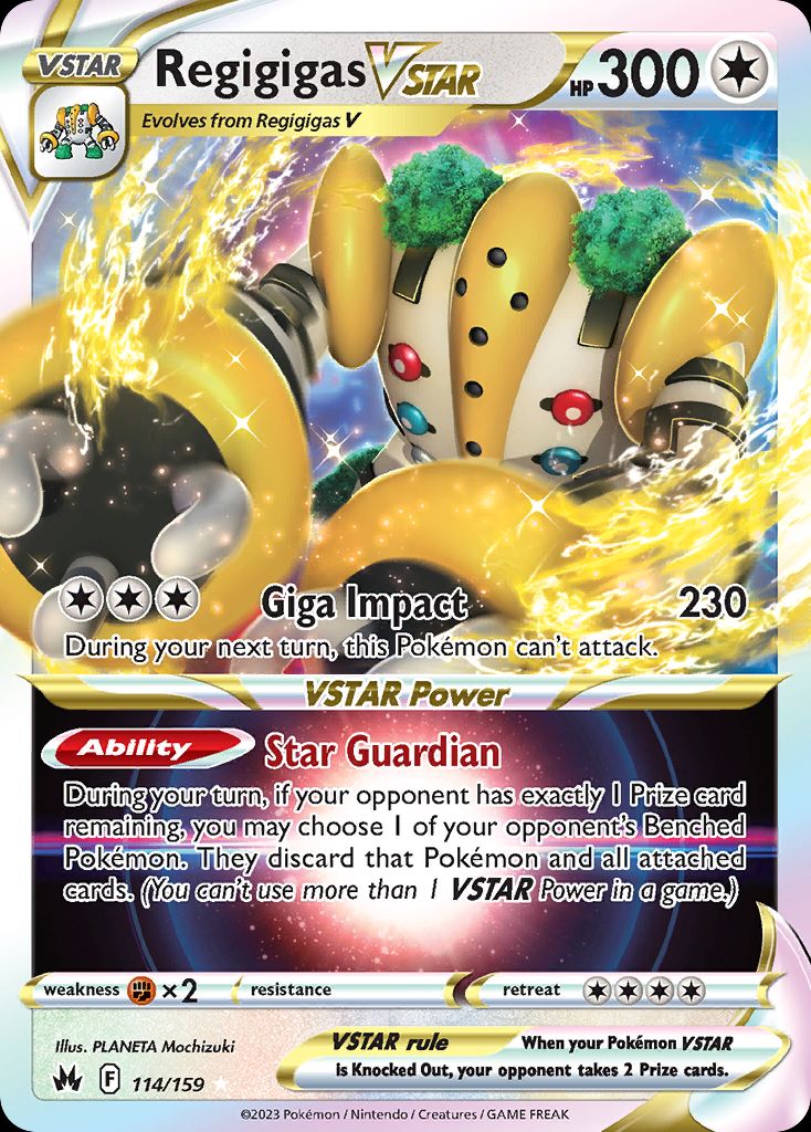 PSA 10 Regigigas Crown Zenith graded Pokémon card