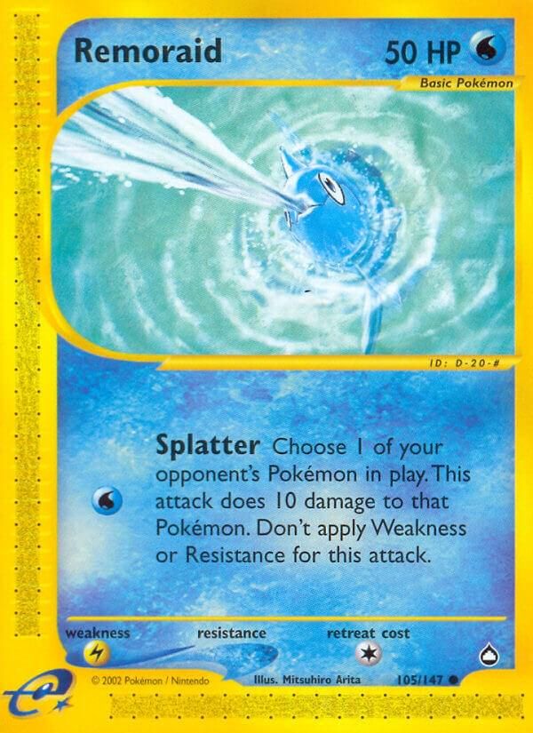 PSA 10 Remoraid Aquapolis graded Pokémon card