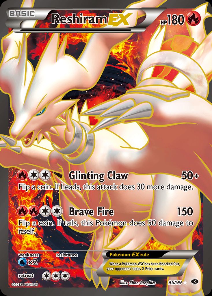 PSA 10 Reshiram EX Next Destinies graded Pokémon card