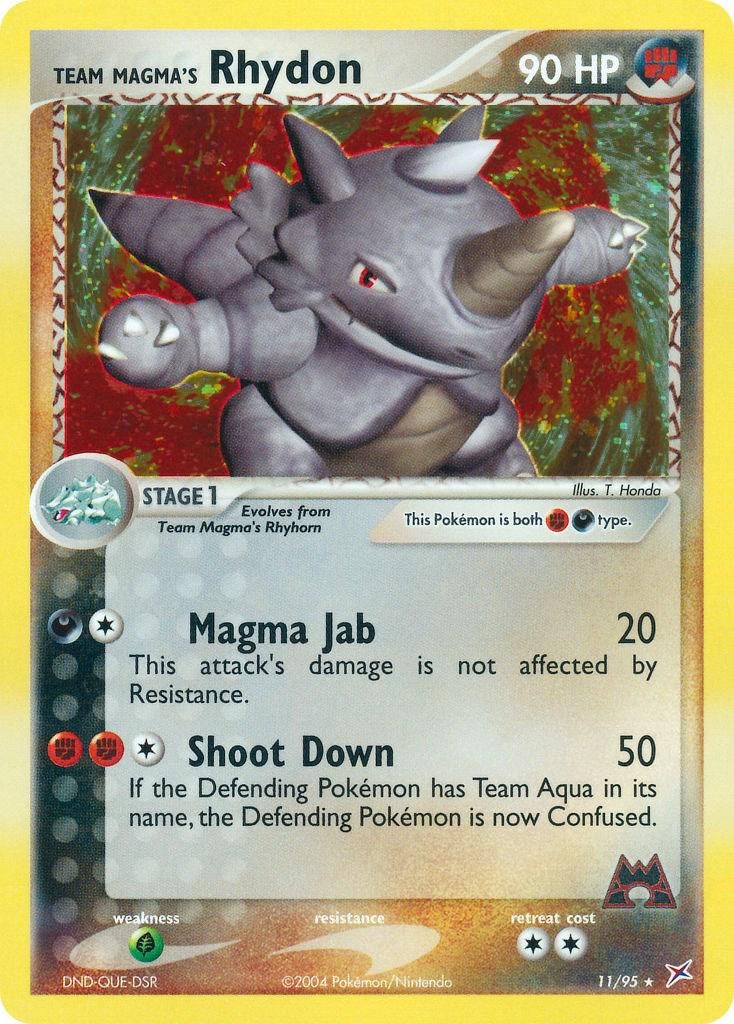 PSA 10 Dark Rhydon Team Rocket graded Pokémon card