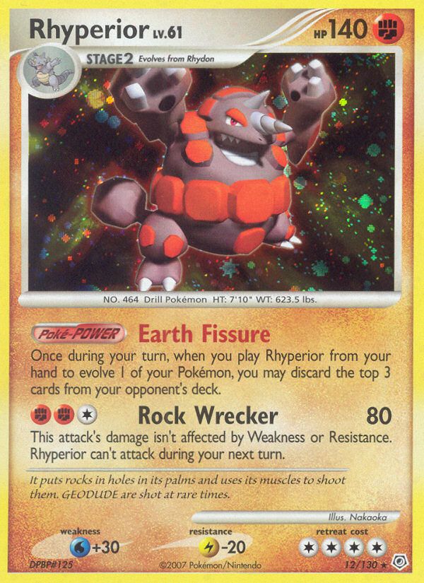 PSA 10 Rhyperior Rising Rivals graded Pokémon card