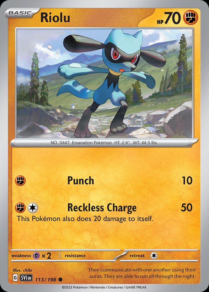 PSA 10 Riolu Scarlet & Violet graded Pokémon card