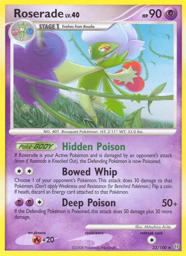 PSA 10 Roserade HS Trainer Kit: Gyarados & Raichu graded Pokémon card