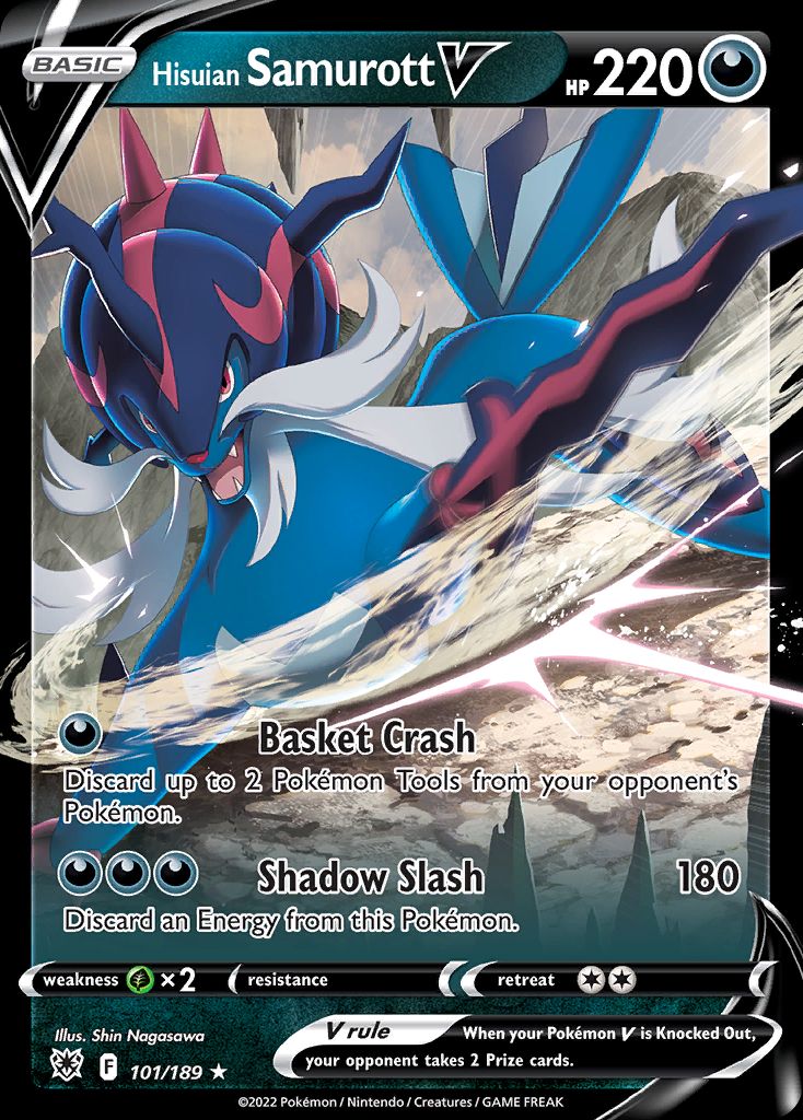 PSA 10 Samurott Astral Radiance graded Pokémon card