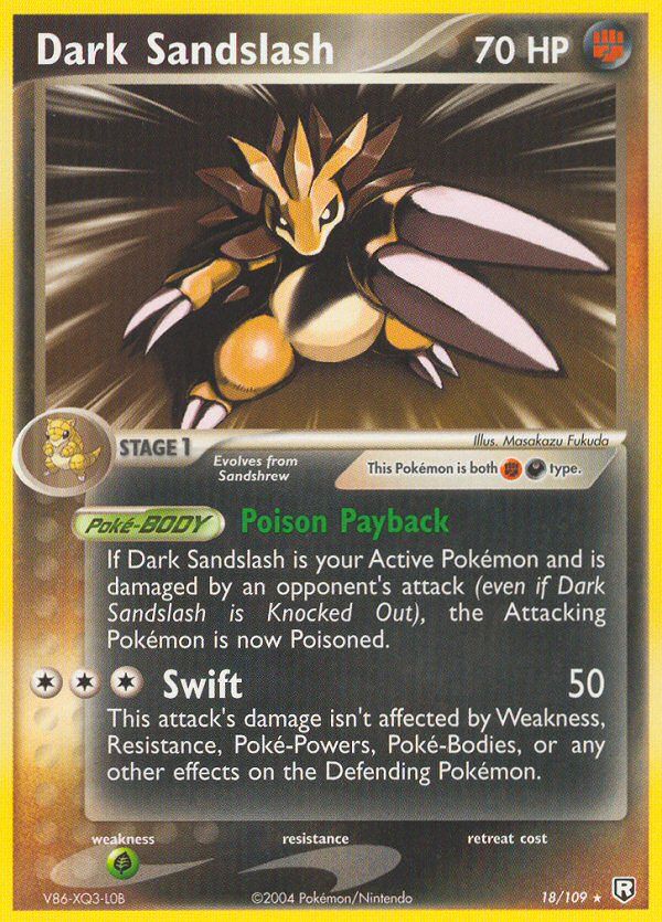 PSA 10 Dark Sandslash Team Rocket graded Pokémon card