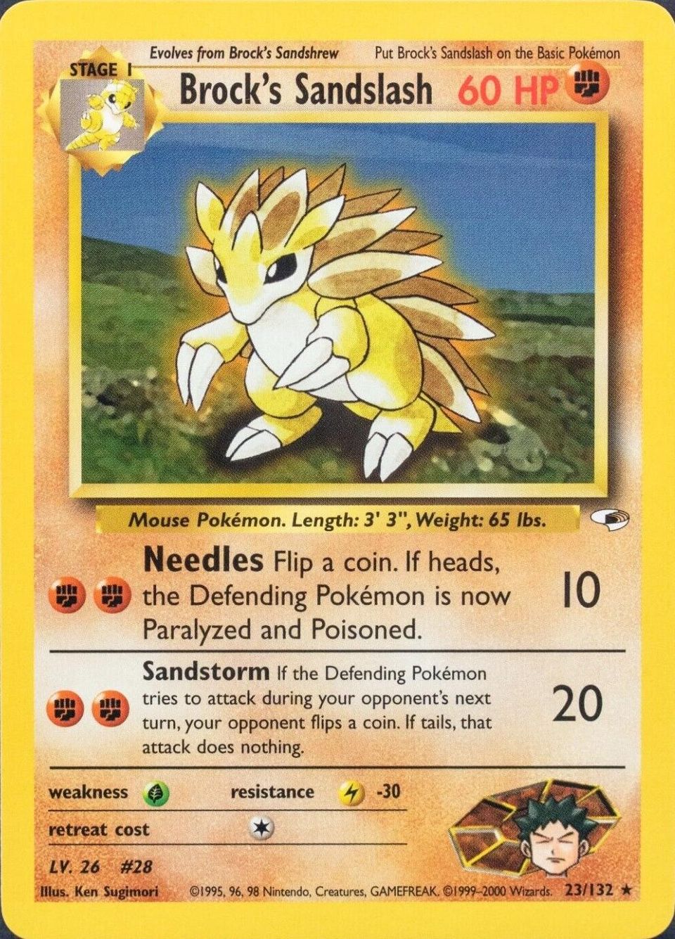 PSA 10 Sabrina's Sandslash Gym Heroes graded Pokémon card