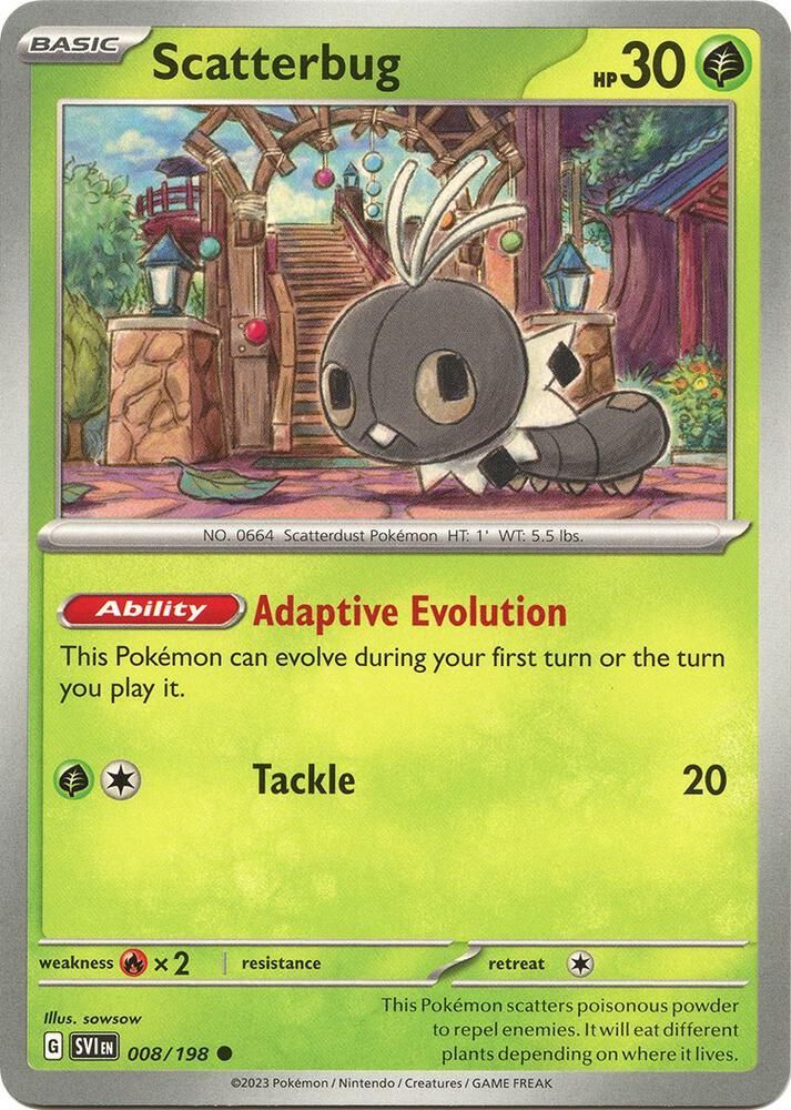 PSA 10 Scatterbug Scarlet & Violet graded Pokémon card