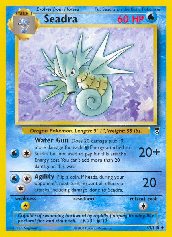 PSA 10 Seadra Legendary Collection graded Pokémon card