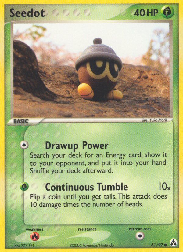 PSA 10 Seedot EX Power Keepers graded Pokémon card