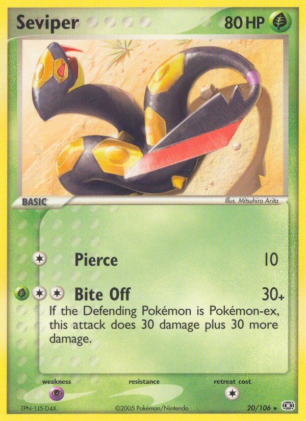 PSA 10 Seviper EX Dragon graded Pokémon card