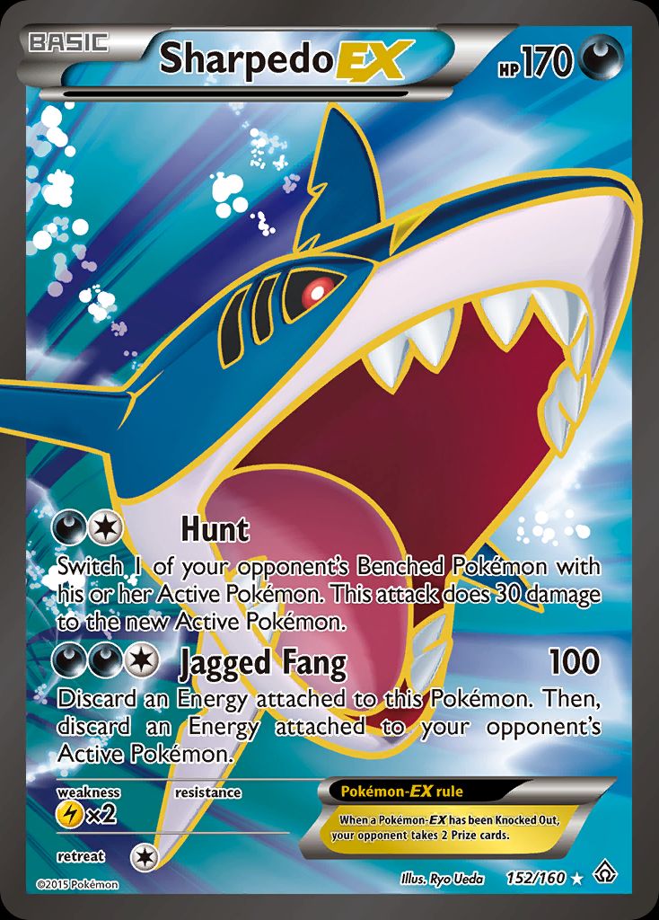 PSA 10 Sharpedo Primal Clash graded Pokémon card