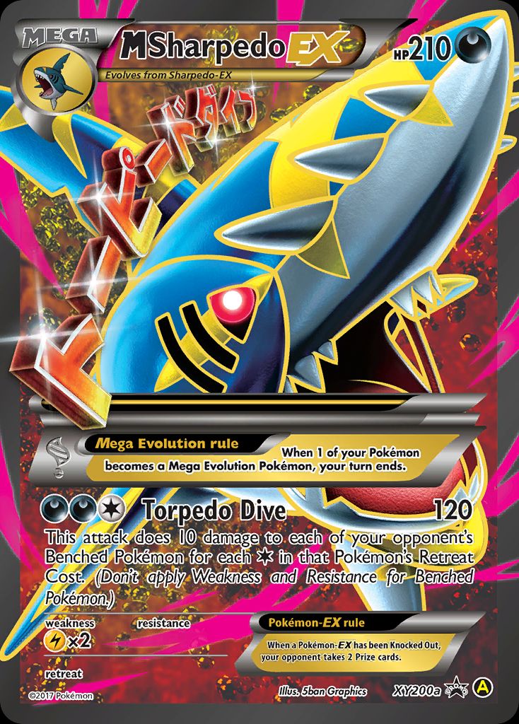 PSA 10 Sharpedo XY Black Star Promos graded Pokémon card