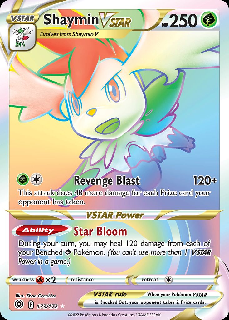 PSA 10 Shaymin Brilliant Stars graded Pokémon card