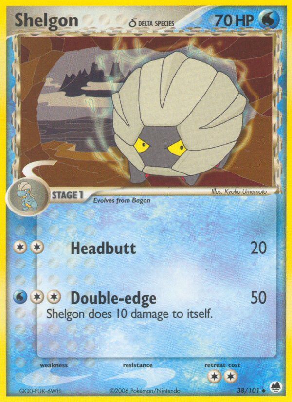 PSA 10 Shelgon Dragon Frontiers graded Pokémon card