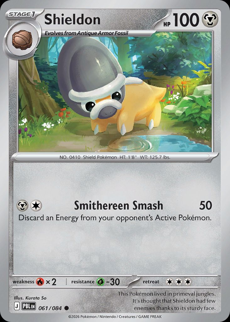 PSA 10 Shieldon Plasma Blast graded Pokémon card