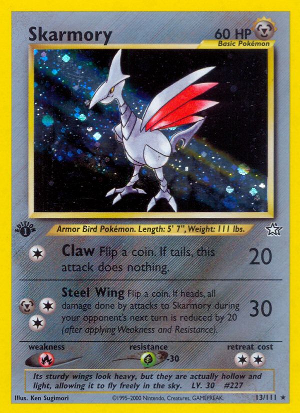 PSA 10 Skarmory Neo Genesis graded Pokémon card