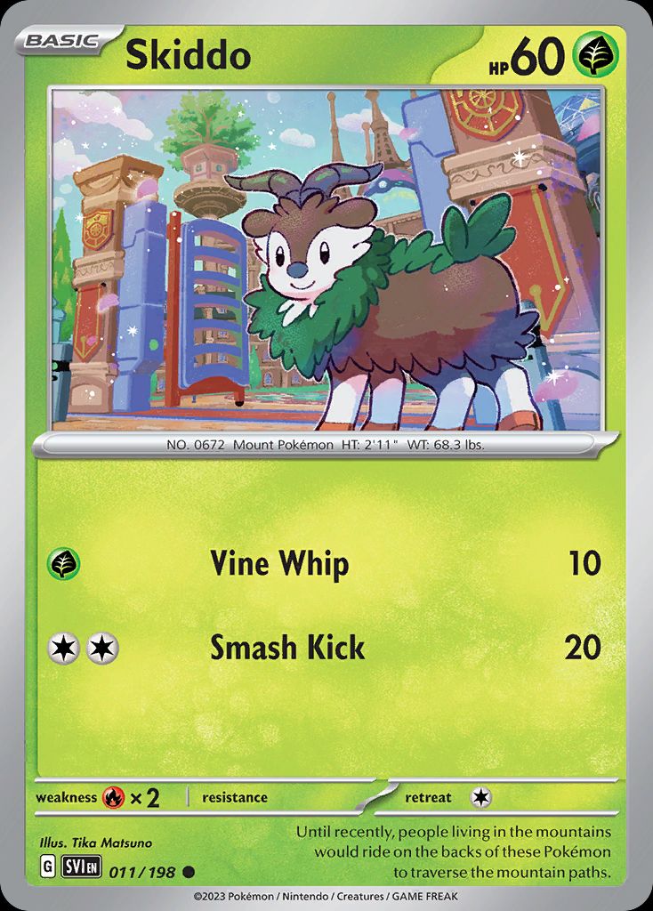 PSA 10 Skiddo Steam Siege graded Pokémon card