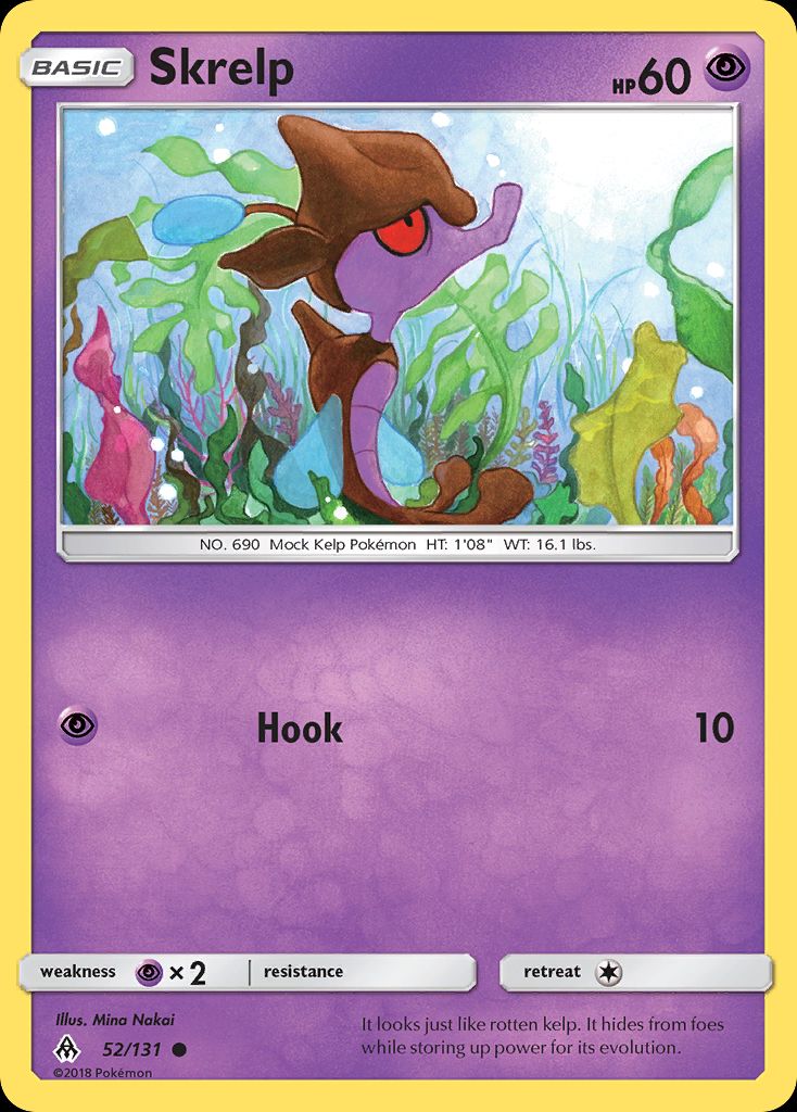 PSA 10 Skrelp Forbidden Light graded Pokémon card