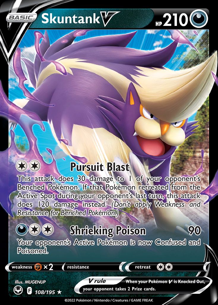 PSA 10 Skuntank Boundaries Crossed graded Pokémon card