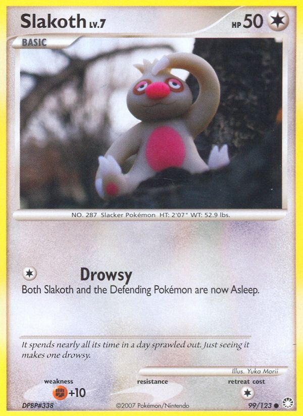 PSA 10 Slakoth Mysterious Treasures graded Pokémon card
